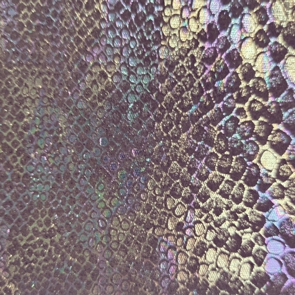 BANDOLINO Oil Slick Snake Skin Wristlet Wallet Clutch Cell Phone Case w/ Chain - Picture 8 of 16